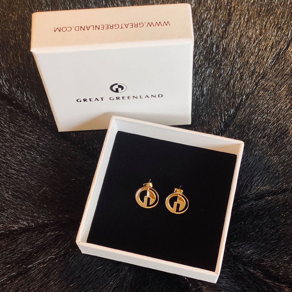 Great Greenland Logo Earrings - Gold - Image 3