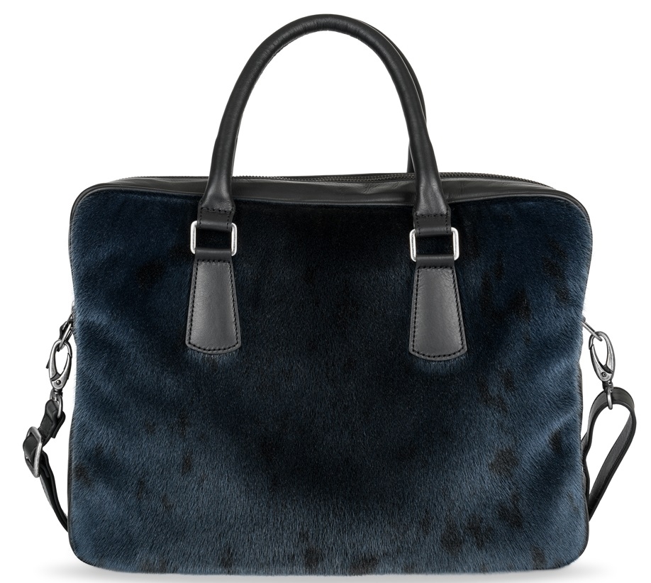 Business Bag, Blue Seal Skin