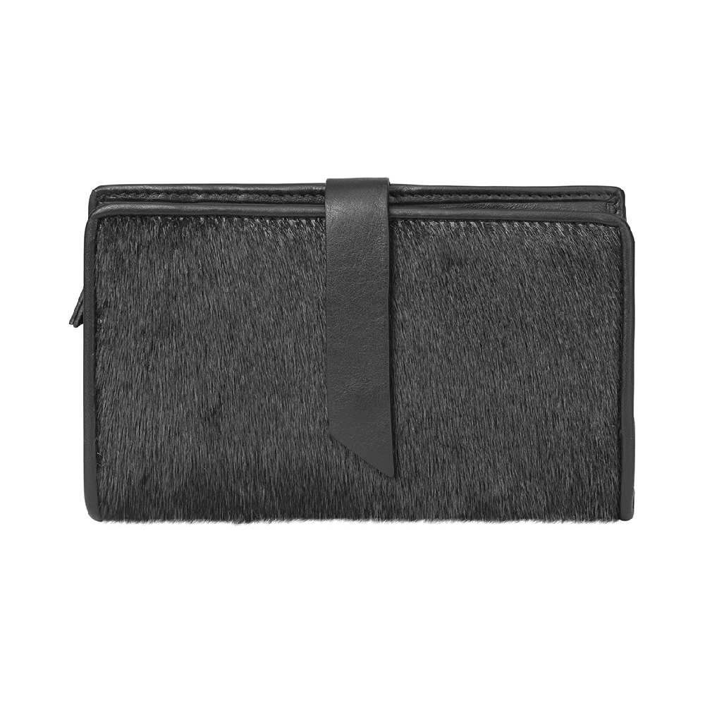 Ussing Wallet, Seal Skin Wallet in Black - Image 4