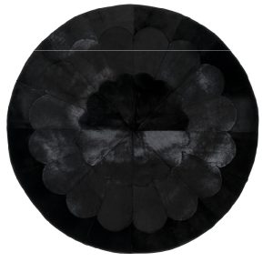 Qajaasat Rug Black 150x150 cm.