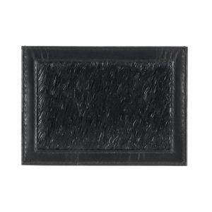 Card holder with Seal skin, Black Harp Seal