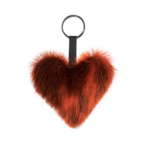 Heart Keyring, Orange Seal Skin