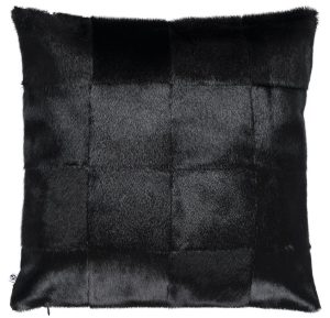 Patch Pillowcase, Black 40x40