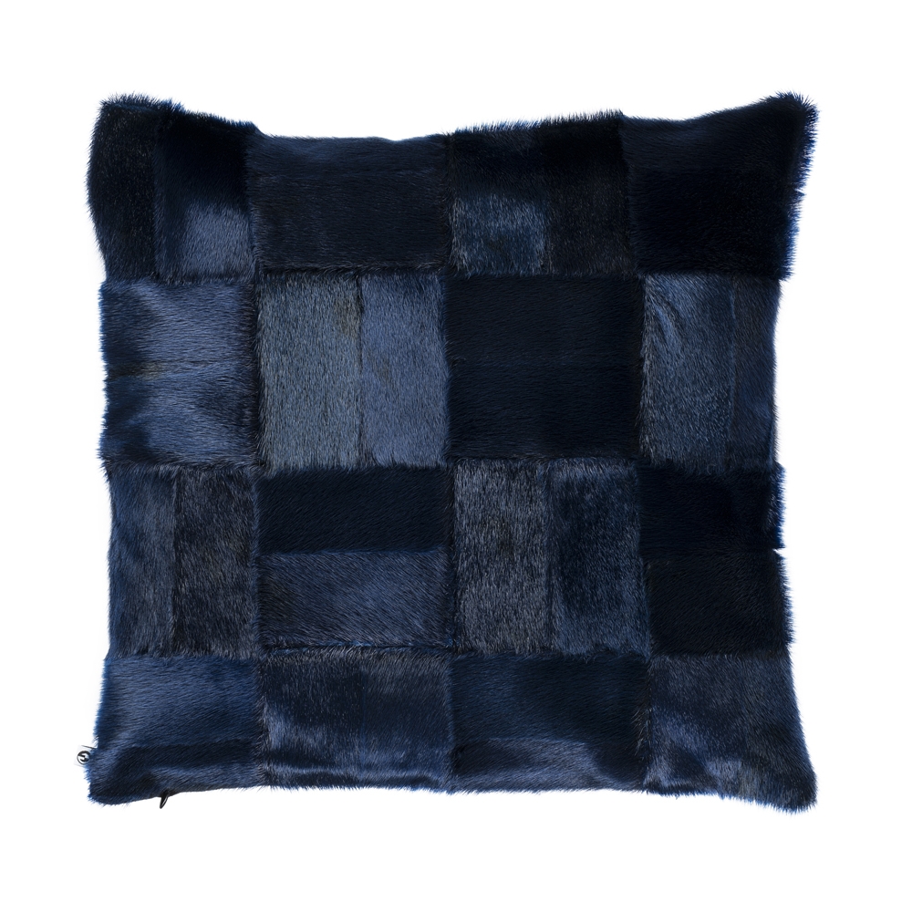 Patch Cushion Cover, Blue 40x40 - Image 2