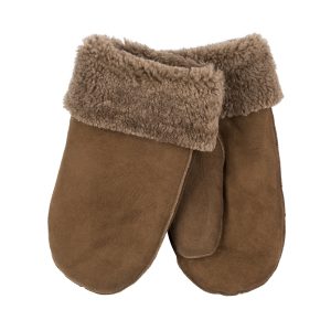 Sava Shearling Mittens, Nougat