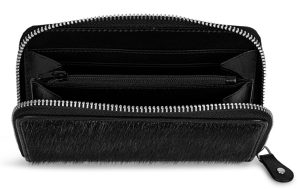 GG Classic Seal Skin Wallet, Black