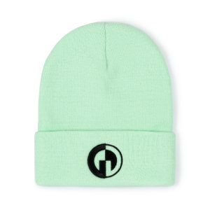 GG Knitted Hat, Light Green