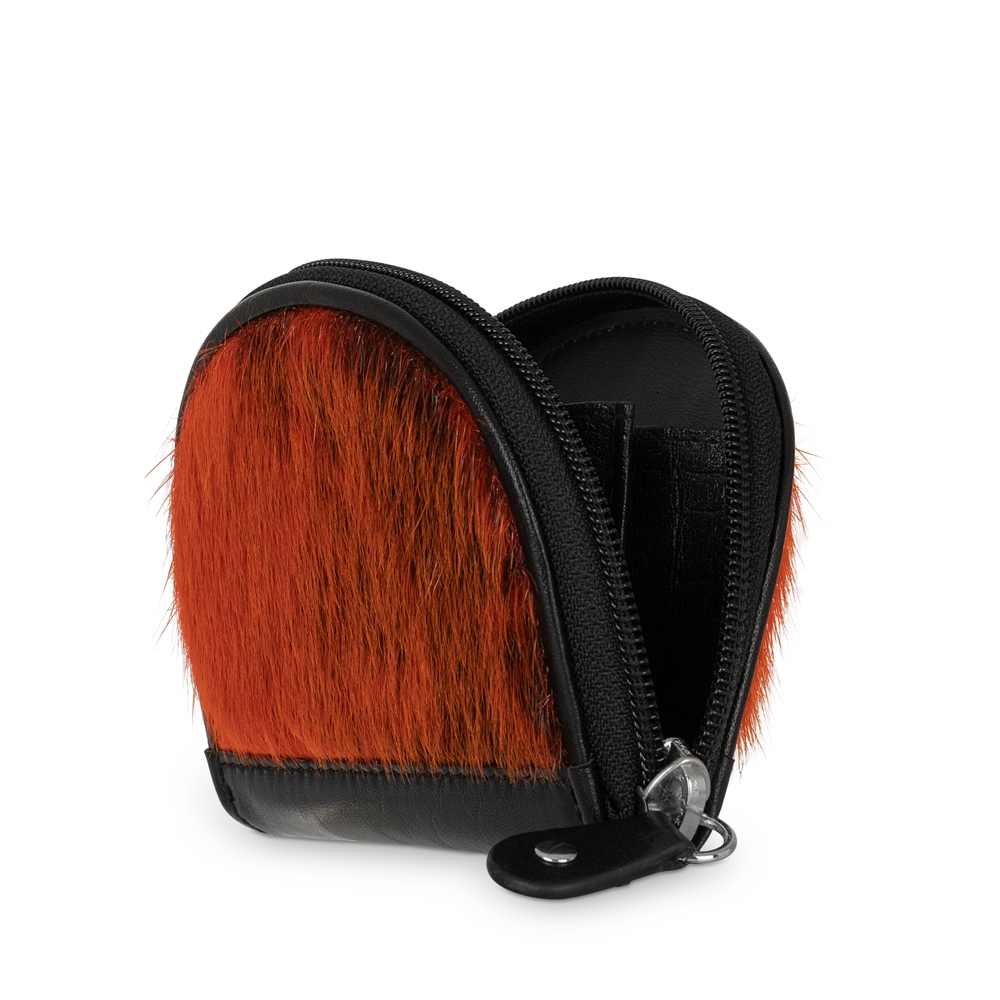 Pani Seal Skin Purse, Orange Seal Skin
