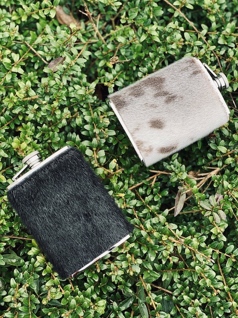 Hip flask with seal skin, Black - Image 4