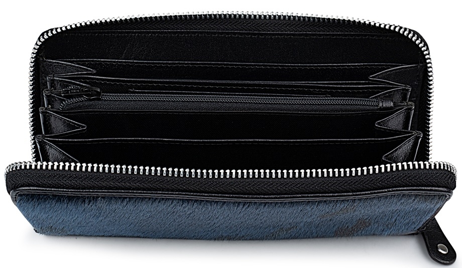 GG Maxi Seal Skin Purse, Blueberry