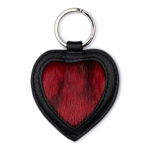 Riley Keyring (Heart) - Red