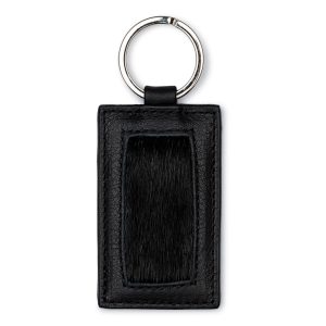 River Keyring (Rectangle) - Black