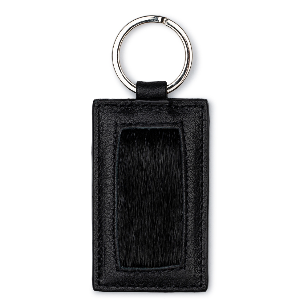 River Keyring (Rectangle) - Black