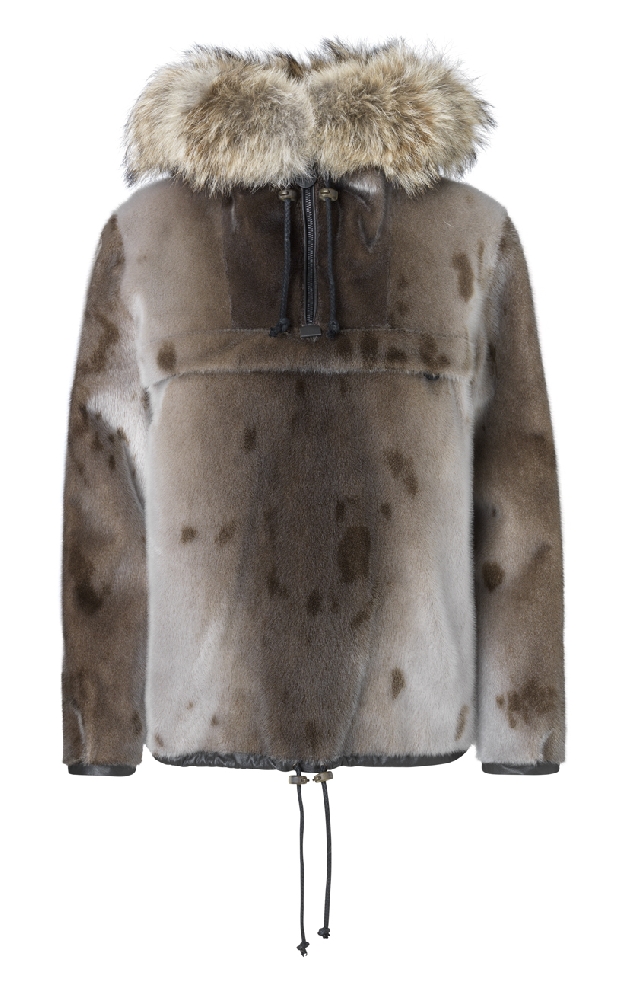 Nikki Harp Seal Anorak, Natural/Coloured
