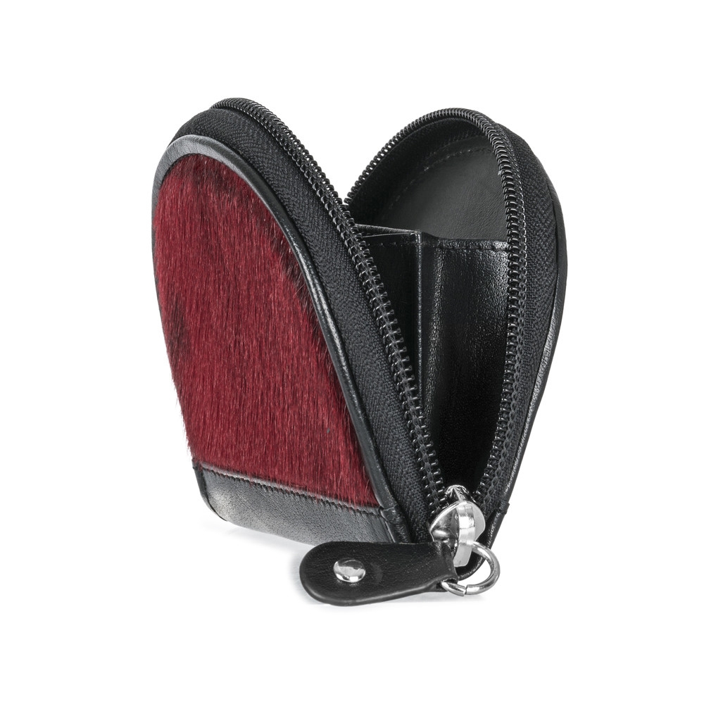 Pani Seal Skin Purse, Red Seal Skin