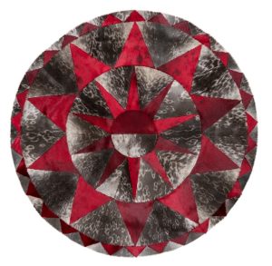 Round Rug Red/Night 148x148 cm.