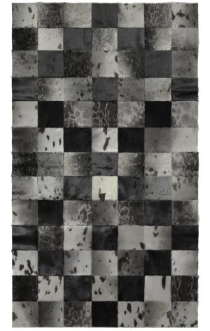 Large Rug Natural/Black 103 x 195 cm.