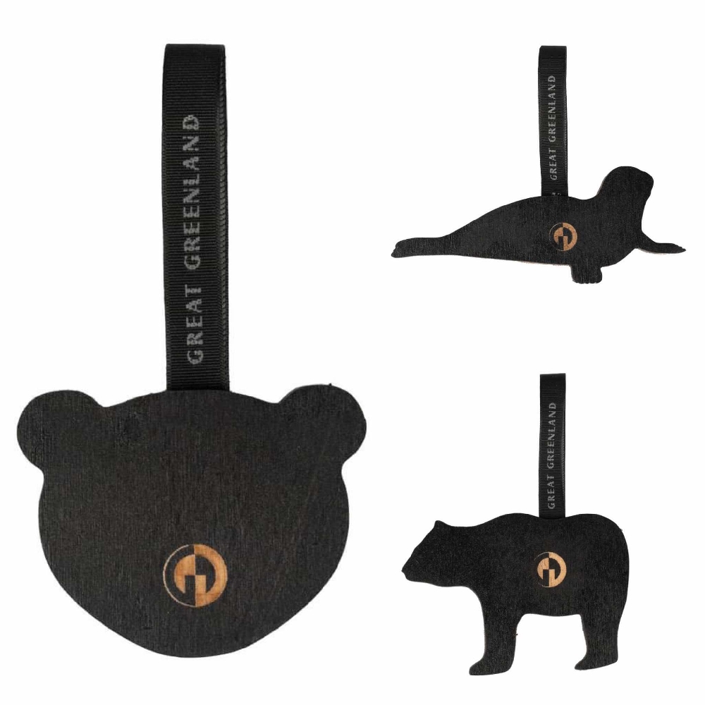Wooden Christmas Decoration - Polar Bear Face - Image 5