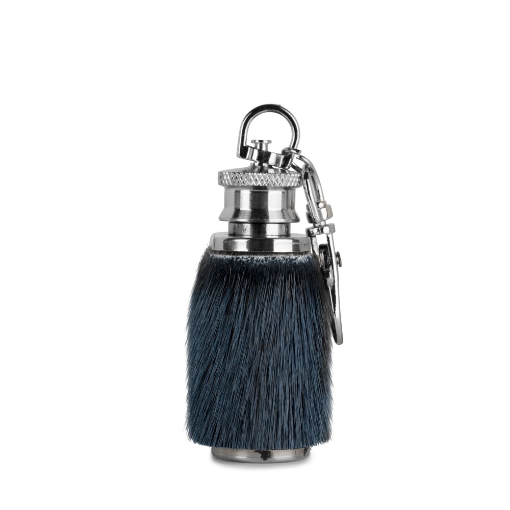 Keyring with Mini Hip Flask - Blueberry - Image 4
