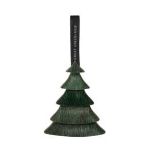 Wooden Christmas Decoration - Wood, Green