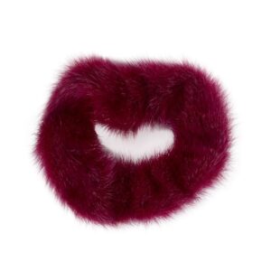 Hair Tie/Hair Accessory in Seal Fur - Pink