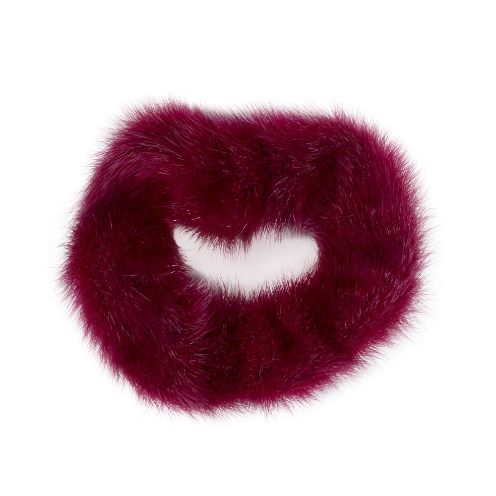 Hair Tie/Hair Accessory in Seal Fur - Pink