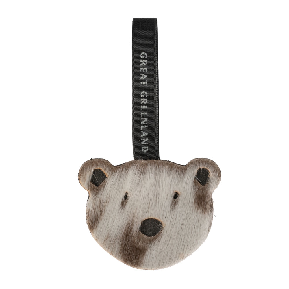 Wooden Christmas Decoration - Polar Bear Face