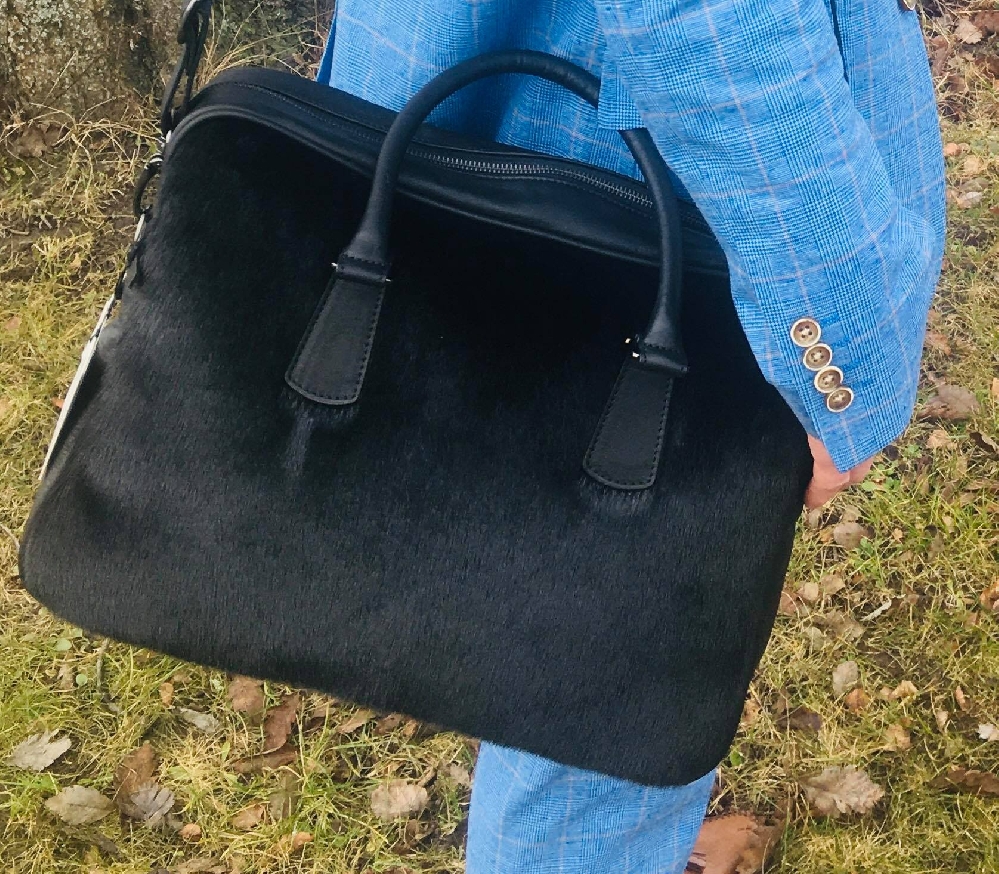 Business Bag, Sort Sælskind - Billede 8