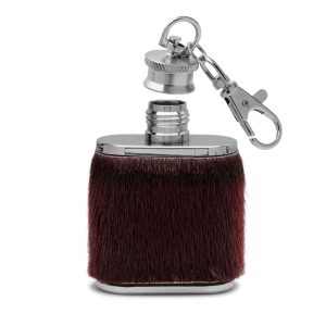Nøglering m. Mini Lommelærke - Vinrød