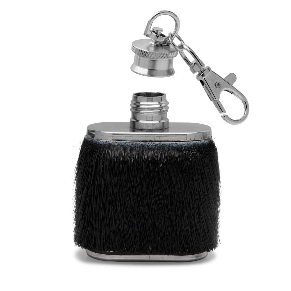 Nøglering m. Mini Lommelærke - Sort
