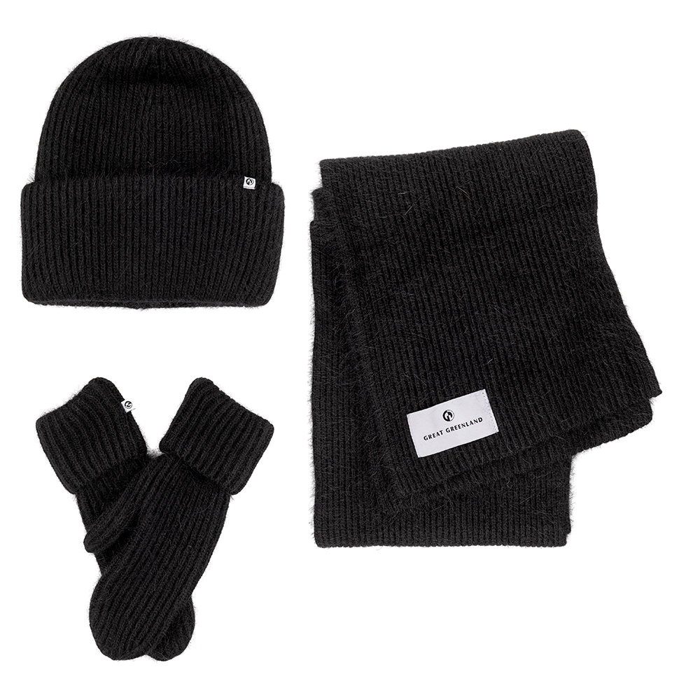 Angora 3pc Sæt - Sort